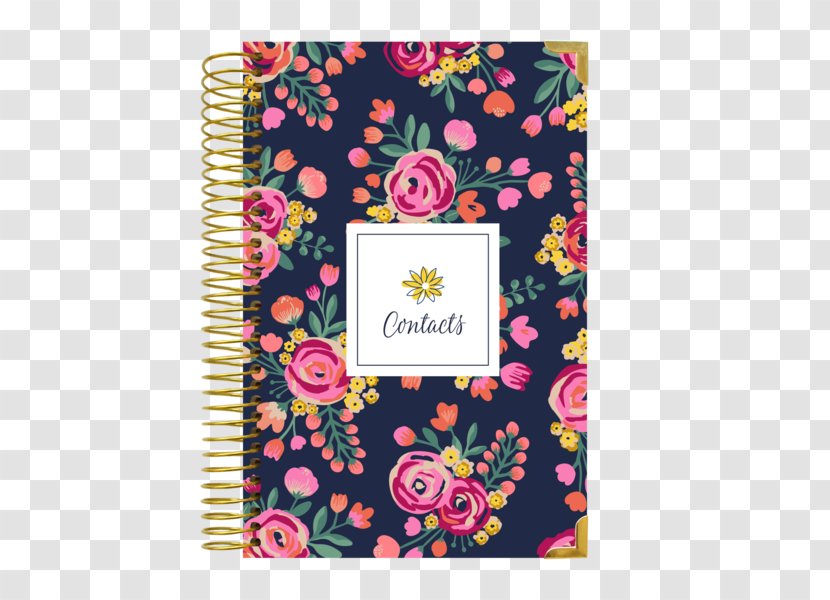 Personal Organizer Calendar Diary 0 Plan - Petal - Student Notebook Cover Design Transparent PNG