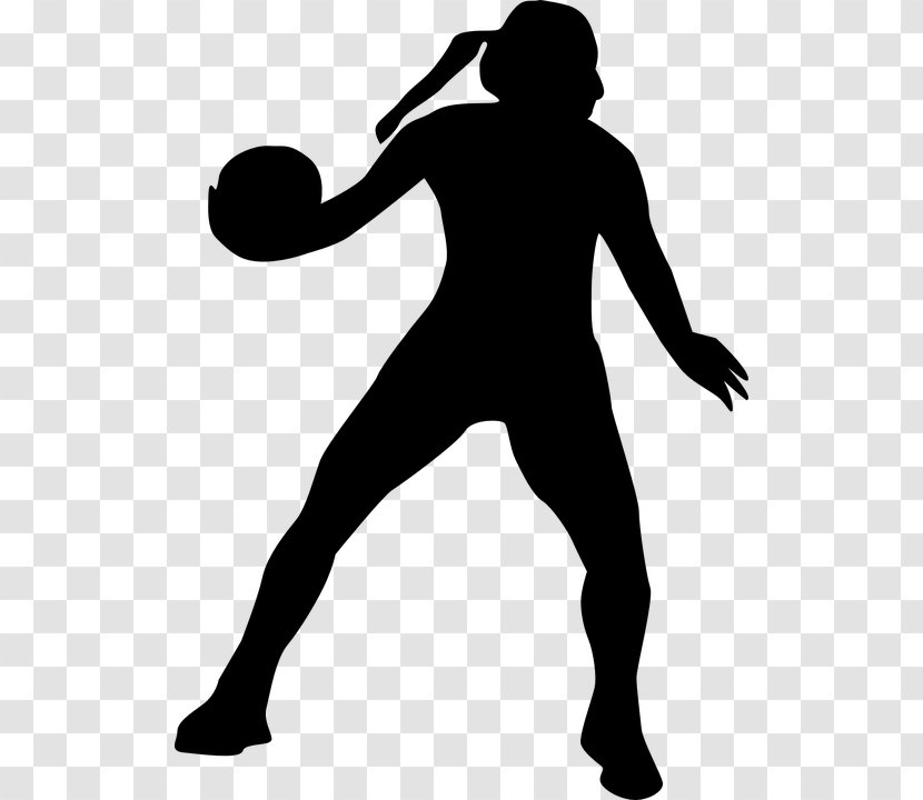 Netball Basketball Silhouette Clip Art - Hand Transparent PNG