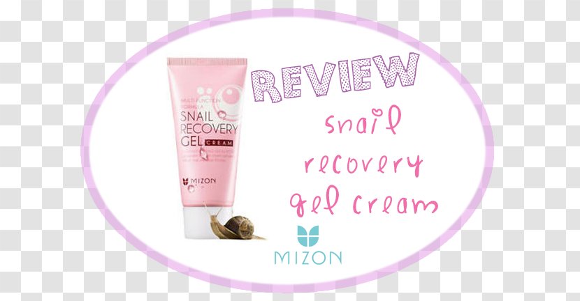 Lotion MIZON Snail Recovery Gel Cream Skin Transparent PNG