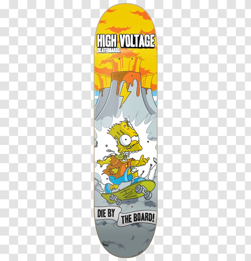 The Simpsons Skateboarding Bart Simpson Roller Skating - Skateboard Transparent PNG