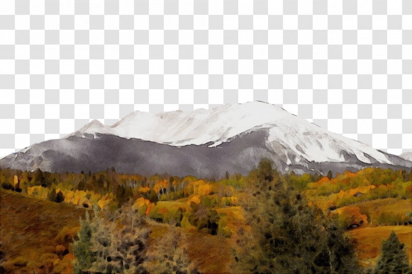 Mountainous Landforms Nature Mountain Natural Landscape Highland - Range - Leaf Transparent PNG