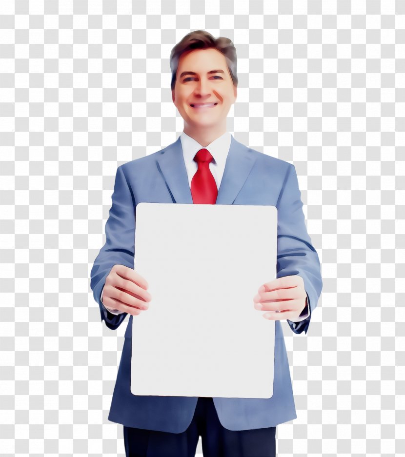 Suit Formal Wear Job White-collar Worker Gesture - Businessperson - Paper Business Transparent PNG