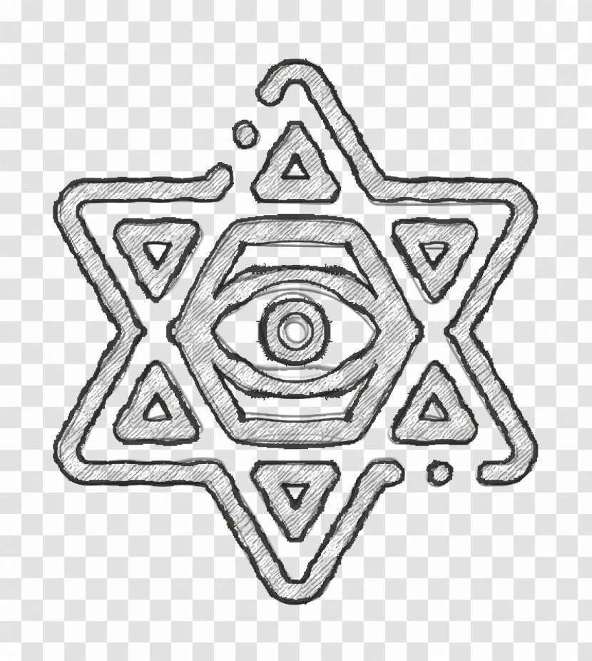Star Of David Icon Eye Icon Esoteric Icon Transparent PNG