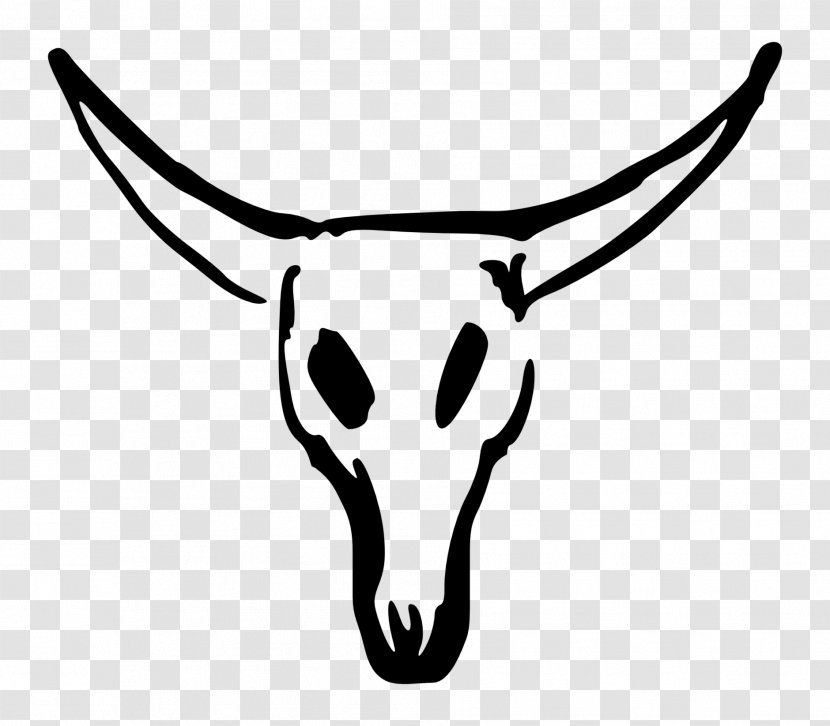 Texas Longhorn English Clip Art - Goat Antelope - Skull Transparent PNG