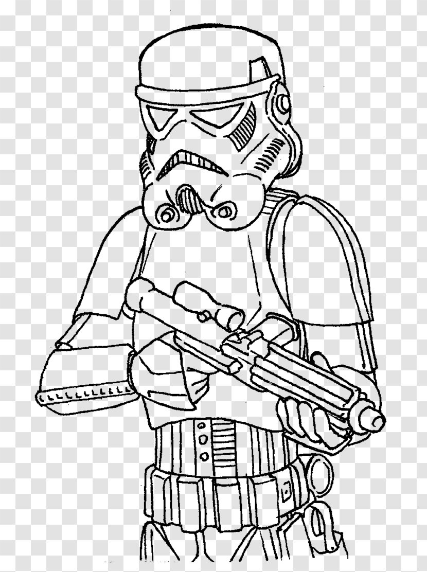 Stormtrooper Anakin Skywalker Yoda Coloring Book Drawing - Joint Transparent PNG