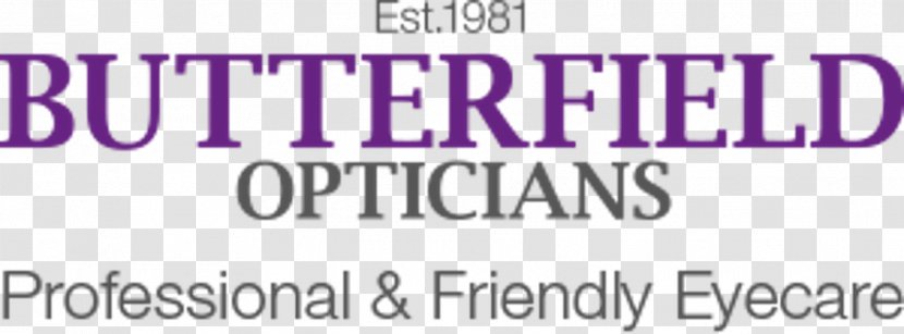 Butterfield Opticians Brand Logo Line Font - Optician Transparent PNG