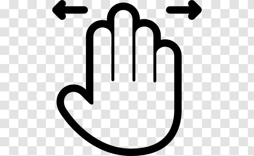 Gesture Thumb Signal Symbol Clip Art - Black And White Transparent PNG