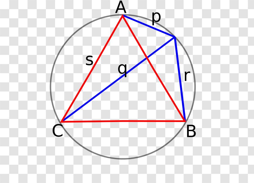 Equilateral Triangle Ptolemy's Theorem Polygon - Ptolemy S Transparent PNG