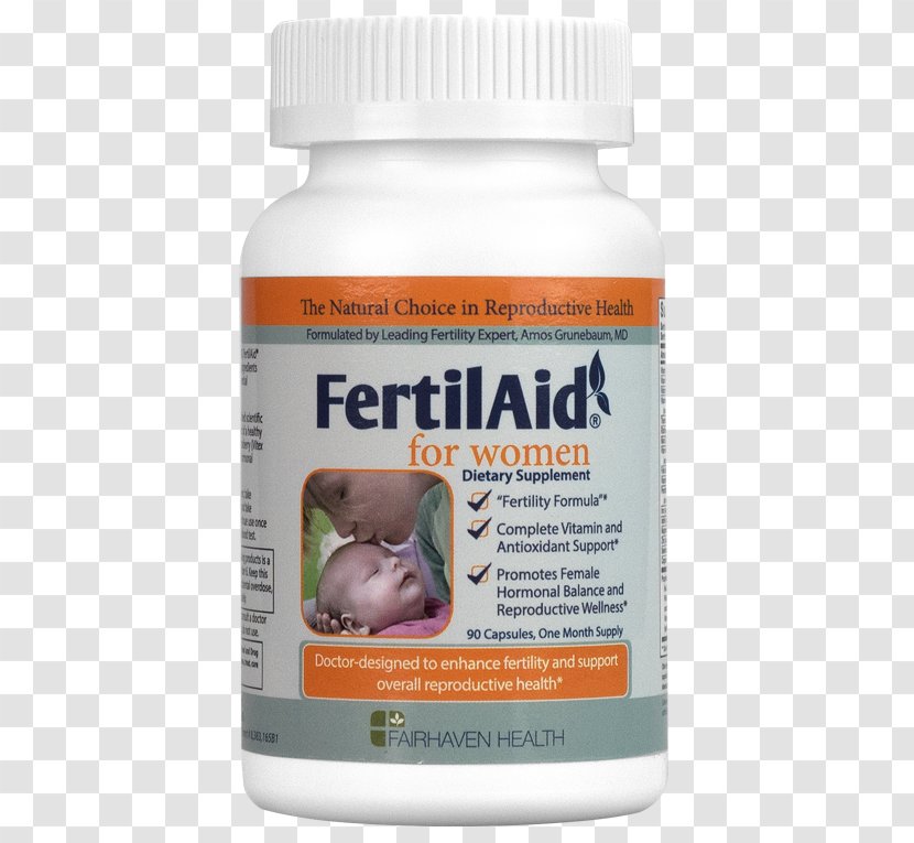 Dietary Supplement Fertilaid Age And Female Fertility Health - Capsule Transparent PNG