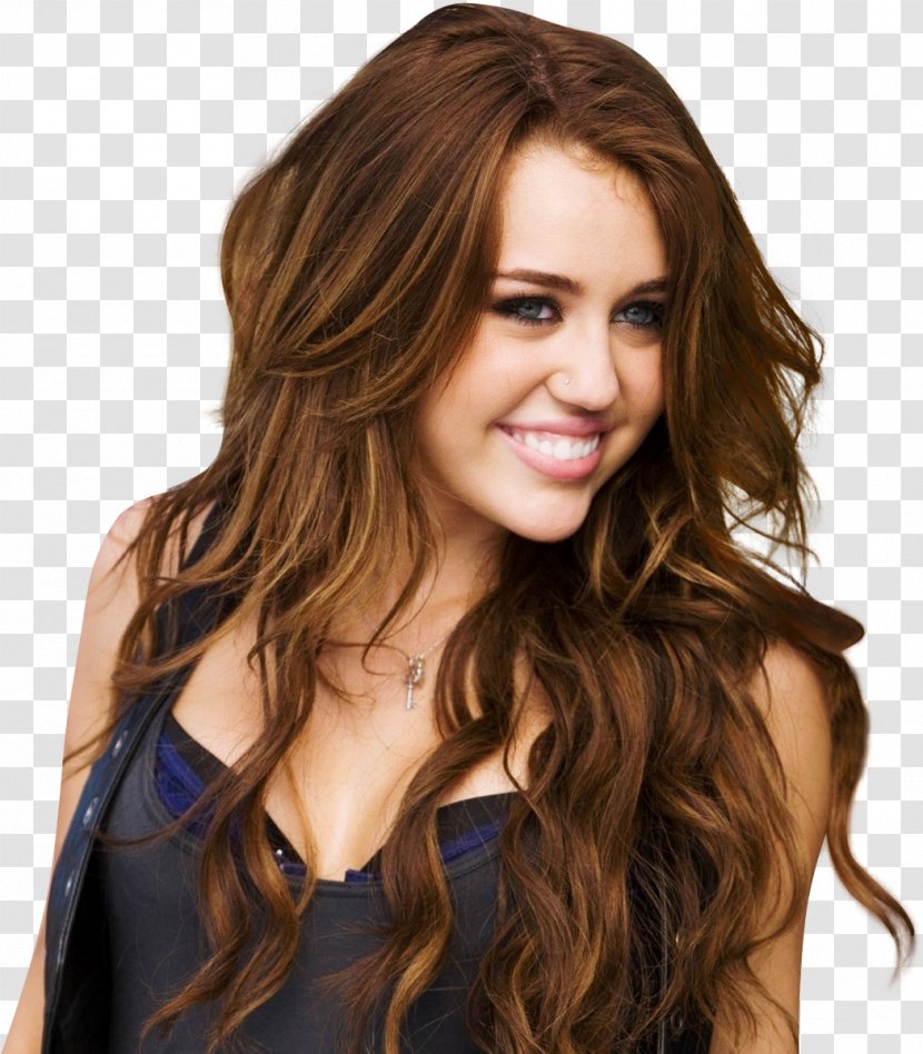 Human Hair Color Hairstyle Brown Coloring - Heart - Miley Cyrus Transparent PNG