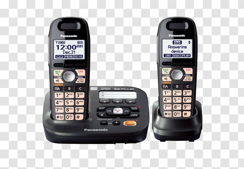 Panasonic KX-TG6591 Cordless Telephone Handset - Technology - Answering Machine Transparent PNG