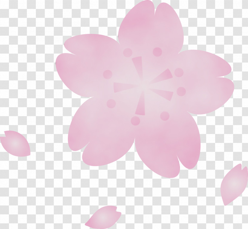 Pink Petal Flower Plant Pattern Transparent PNG
