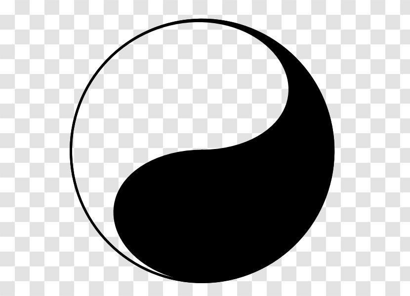 Yin And Yang Taijitu Wikipedia I Ching - Monochrome - Guan Transparent PNG