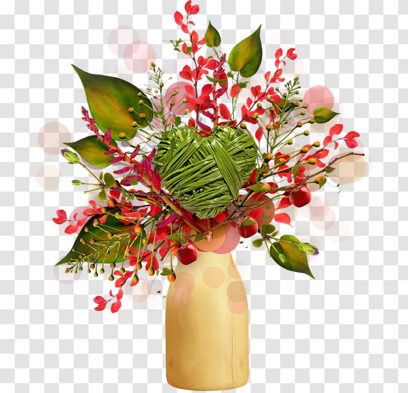 Vase Flower Bouquet Cut Flowers Glass - Rose - Parterre Transparent PNG