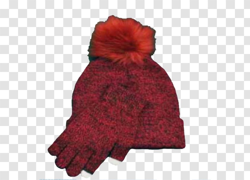 Beanie Knit Cap Woolen - Magenta Transparent PNG