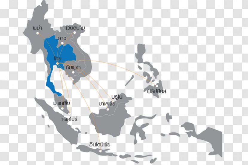 Association Of Southeast Asian Nations ASEAN Economic Community World Map - Asia - South East Transparent PNG