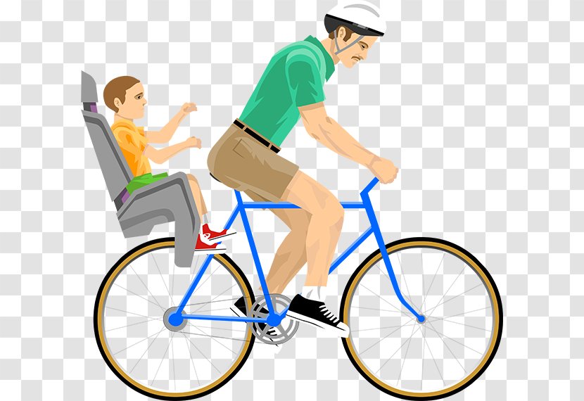 Happy Wheels Roblox Father Player Character Level - Bicycle Frame - Daddy Transparent PNG