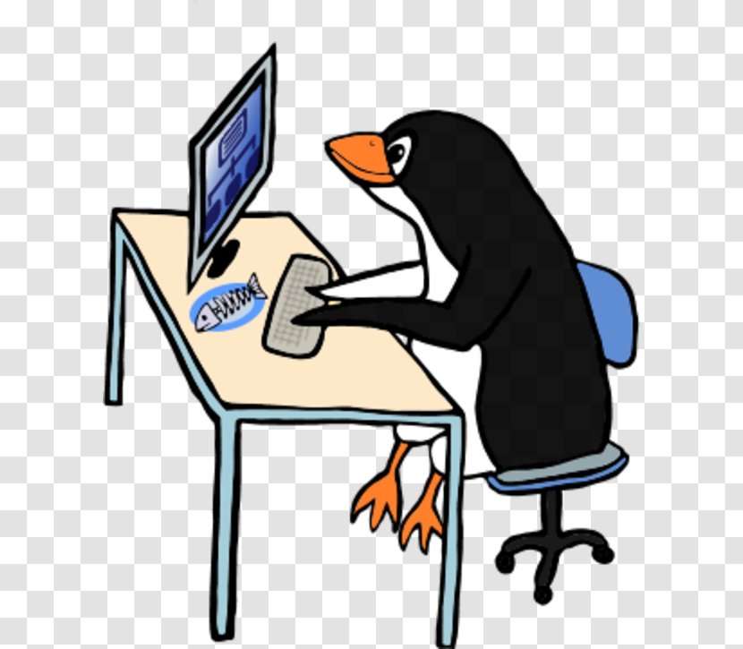 Penguin Computer Clip Art Transparent PNG