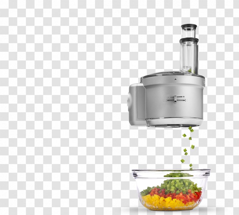 KitchenAid KSM2FPA Food Processor Mixer Small Appliance - Juicer Transparent PNG
