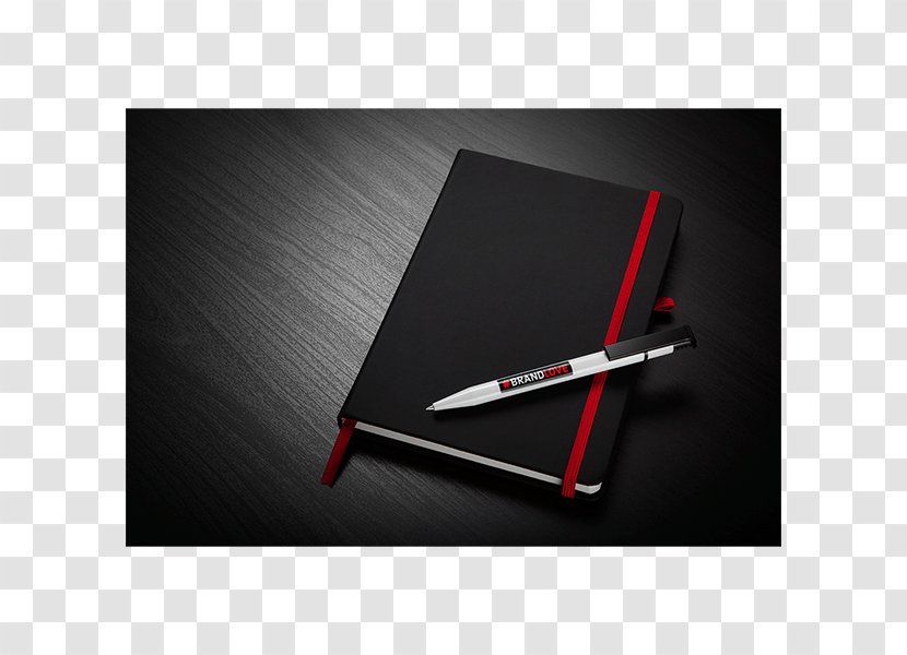 Pencil Notebook Promotional Merchandise - Red - With Pen Transparent PNG