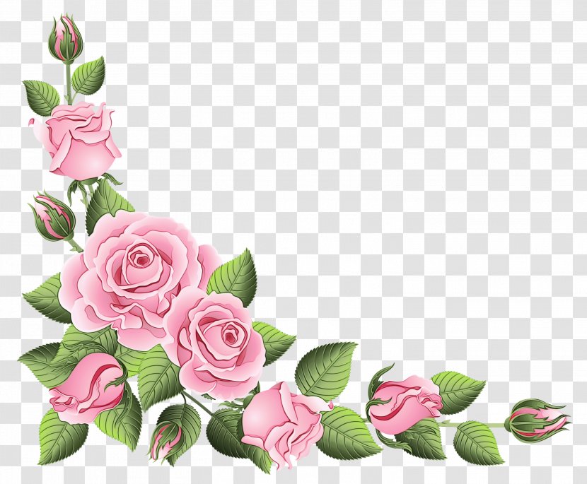 Blue Flower Borders And Frames - Bud Bouquet Transparent PNG