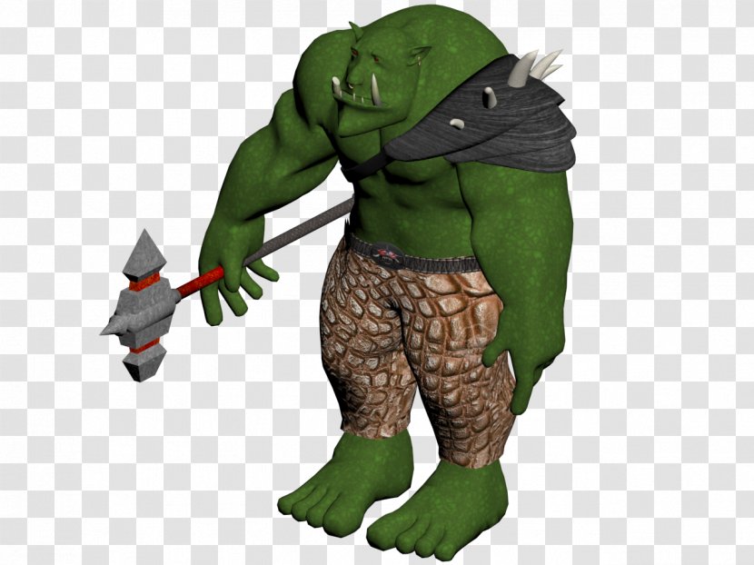 Cartoon Figurine Legendary Creature - Orc Transparent PNG