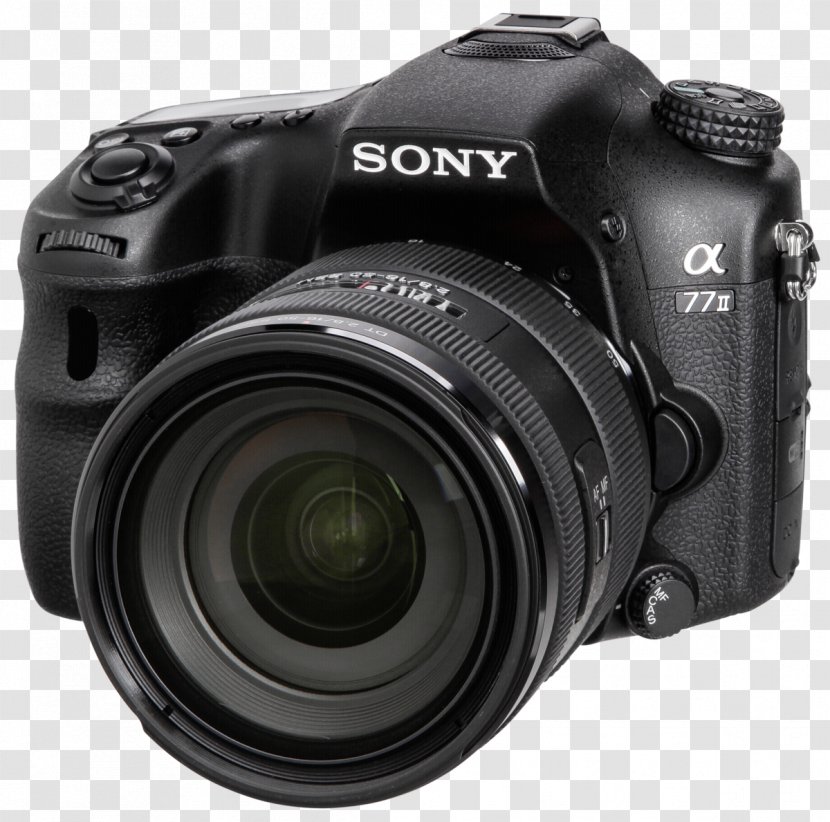 Digital SLR Sony Alpha 77 II Cyber-shot DSC-RX10 - Lens Cap - Body Mark Transparent PNG