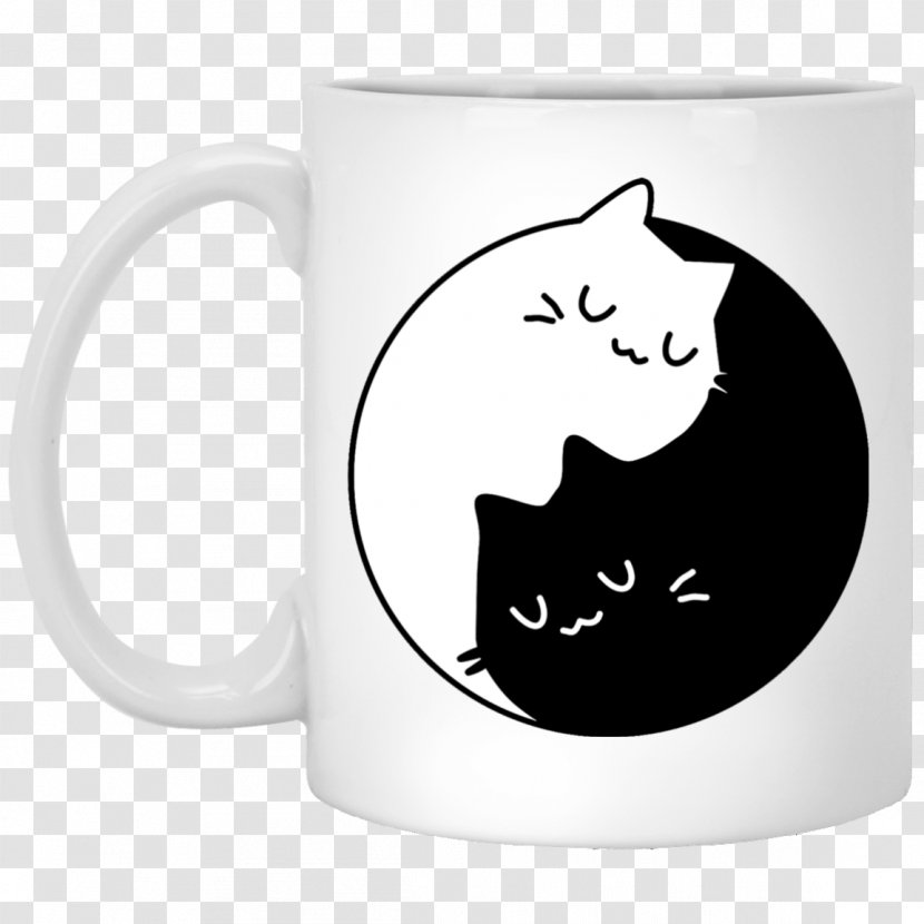 Cat Kitten T-shirt Yin And Yang Felidae - Paw Transparent PNG