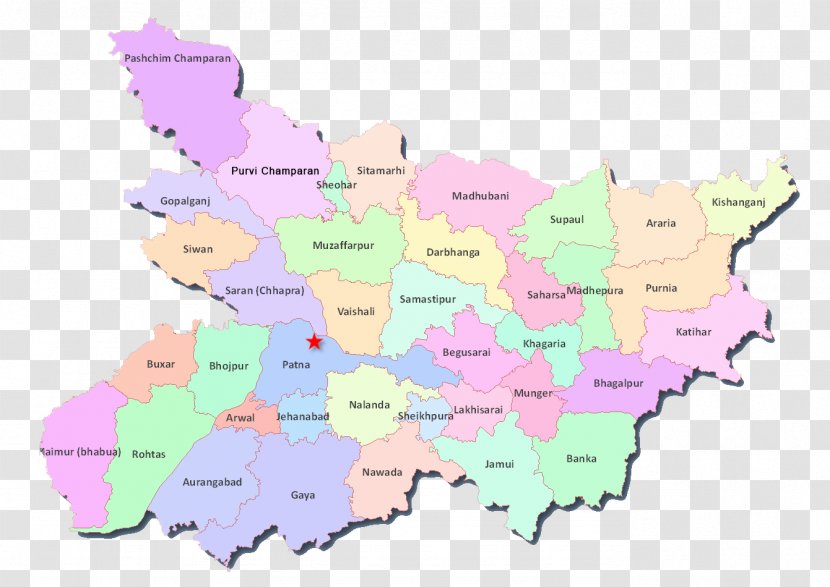 Muzaffarpur Sheohar District Madhubani Gopalganj District, India Siwan - Darbhanga - Map Transparent PNG