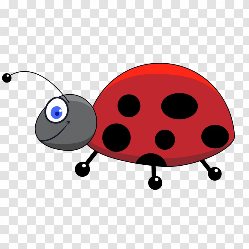 Insect Cartoon Clip Art - Invertebrate - Vector Cute Ladybug Transparent PNG