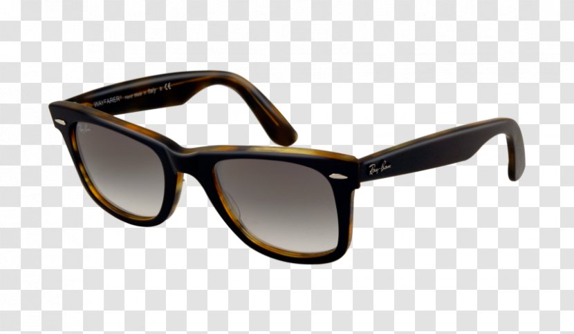 Ray-Ban Wayfarer Original Classic Aviator Sunglasses - Brown - Yellow Rays Transparent PNG