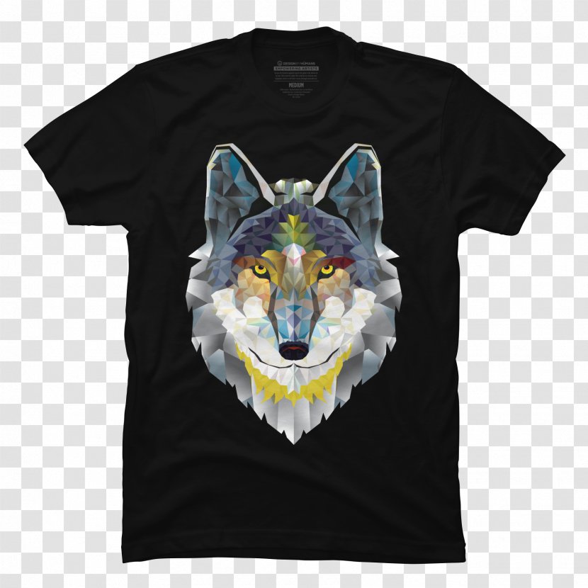 Gray Wolf Vector Graphics Illustration Clip Art Drawing - Brand - Geometric T Shirt Transparent PNG