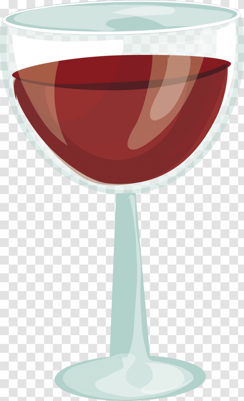 Red Wine Glass Champagne - Maroon - Glasses Vector Transparent PNG