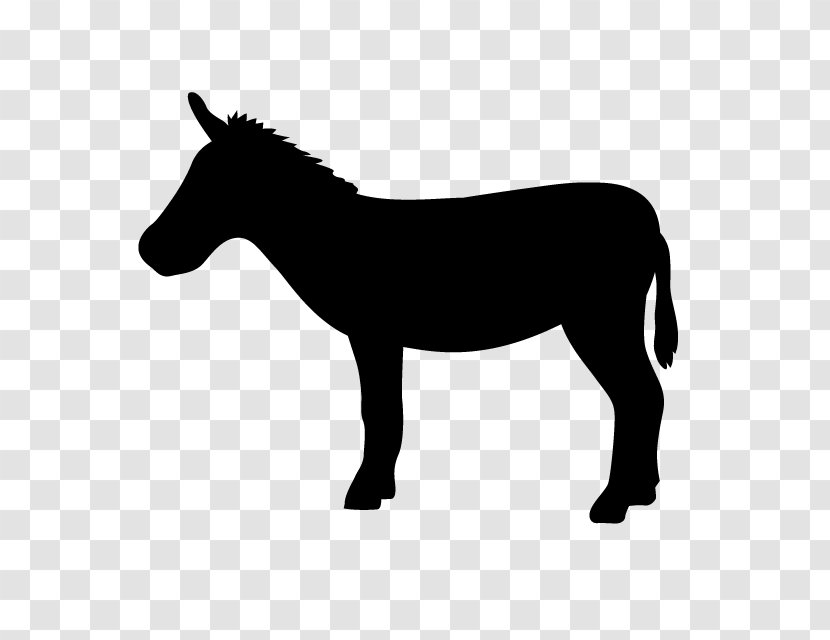 Horse Animal Figure Mane Burro Pony - Mare Silhouette Transparent PNG
