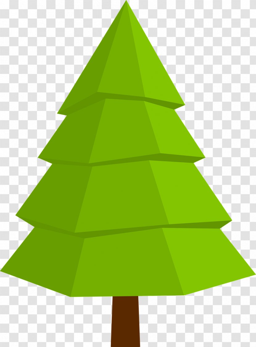 Fir Christmas Tree Ornament Decoration - Conifer - Holiday Drawing Transparent PNG