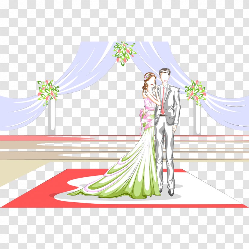 Illustration Wedding Design Vector Graphics Bridegroom - Dress - Bizi Element Transparent PNG