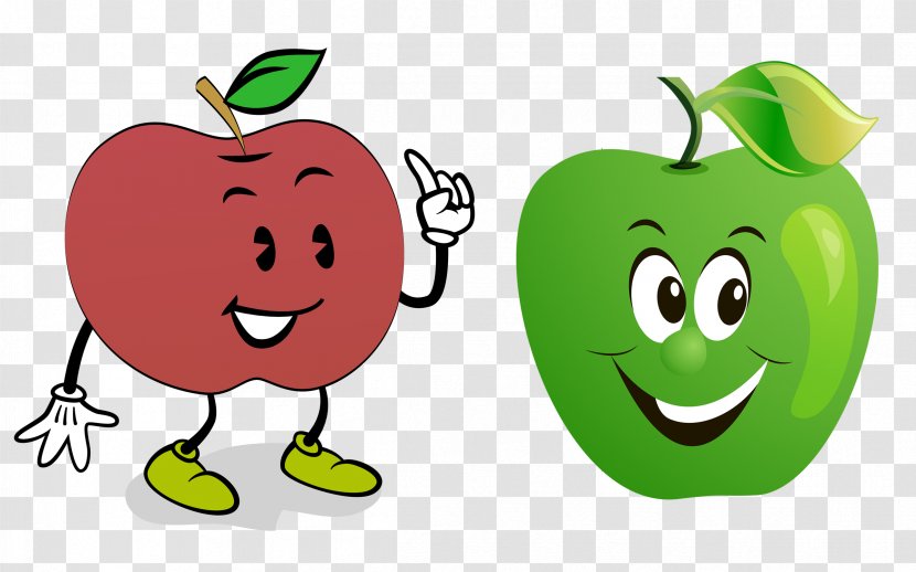 Apple Cartoon Clip Art - Animation - Hand Painted Anthropomorphic Collection Transparent PNG
