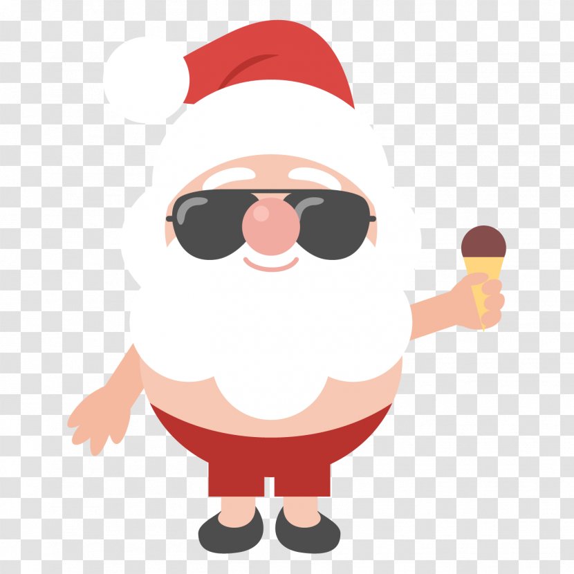 Santa Claus Christmas Day New Year Holiday Image - Smile - White Transparent PNG