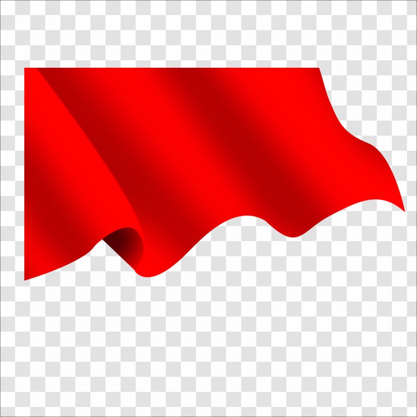 China Red Flag - Template Transparent PNG