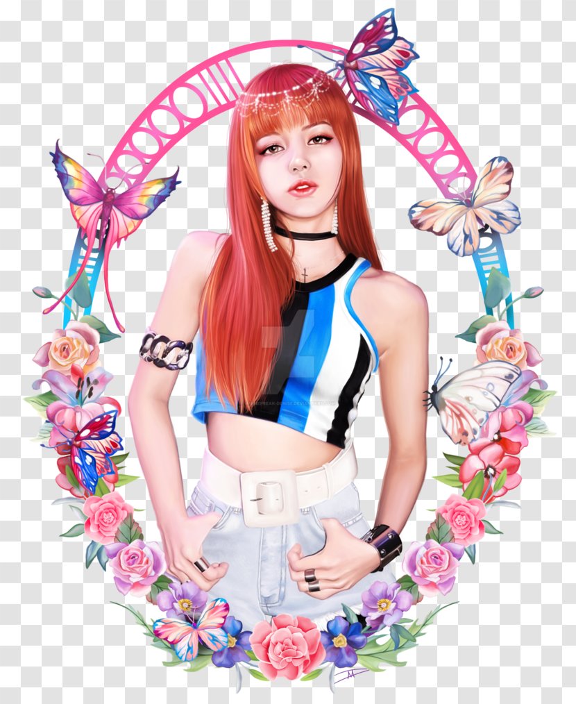 Illustrator Art Portrait - Blackpink Lisa Transparent PNG