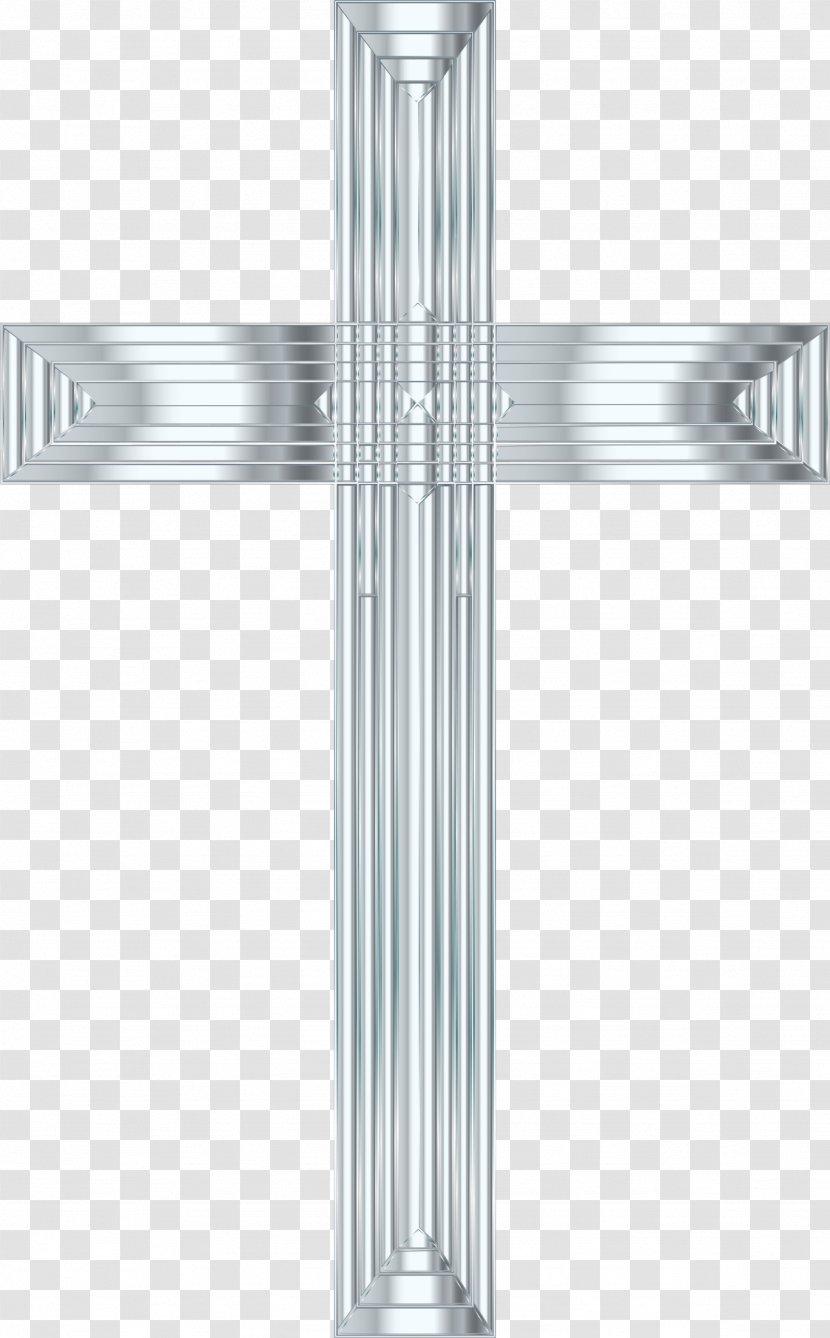 Christian Cross Clip Art - Lighting - Silver Transparent PNG