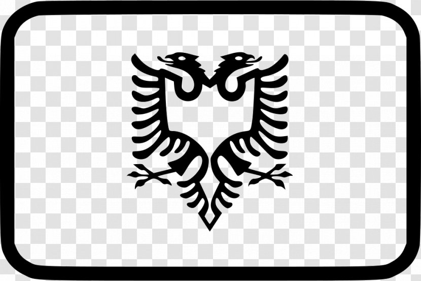 Flag Of Albania National Symbols T-shirt - Tshirt - Albanian Eagle Transparent PNG