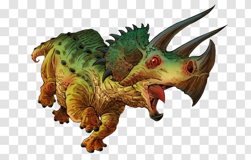 Triceratops Tyrannosaurus Dinosaur Art - Character Transparent PNG