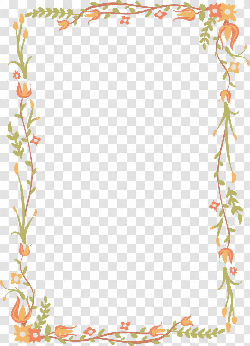 Flower Euclidean Vector Download - Area - Exquisite Floral Border Transparent PNG
