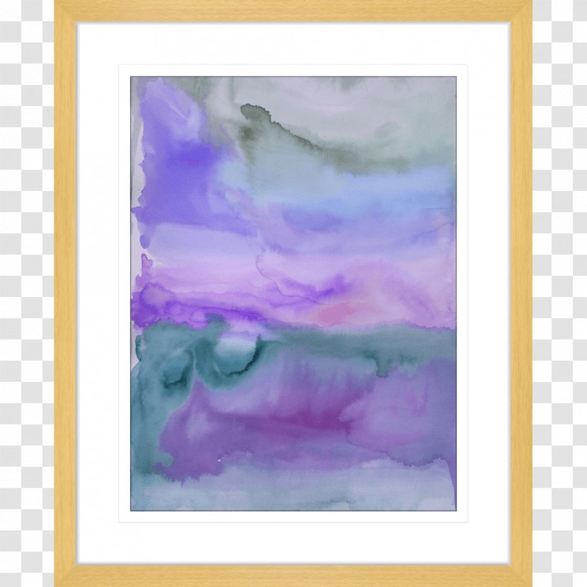 Watercolor Painting Modern Art Acrylic Paint - Lilac Transparent PNG