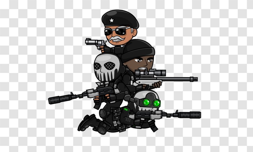 SWAT Soldier Black Animation Sprite - Swat Transparent PNG