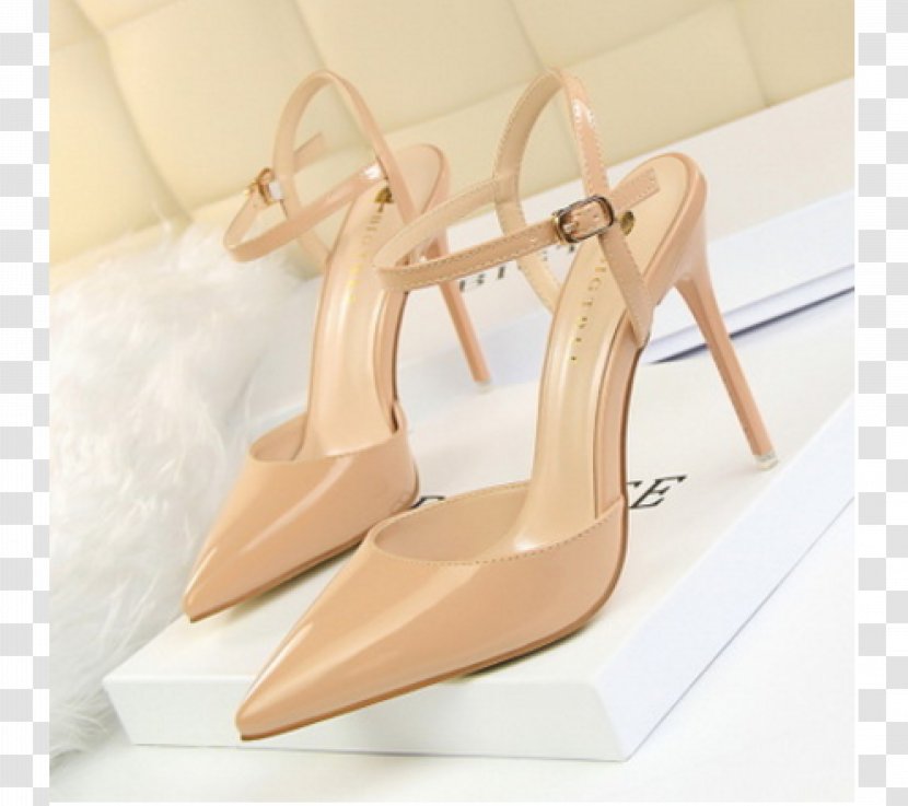 Sandal High-heeled Shoe Patent Leather - Dress - Stiletto Transparent PNG