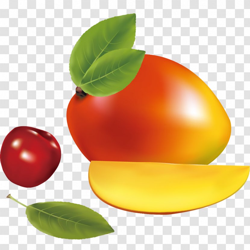 Mango Fruit Cherry - Vegetable - Vector Transparent PNG