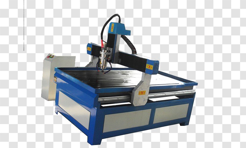 Machine Computer Numerical Control Sculpture Cutting Engraving - Laser - Silver Blue Large Factory Supplies Transparent PNG