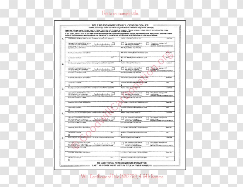 Car Vehicle Title Wisconsin - Heart - Certificate Transparent PNG
